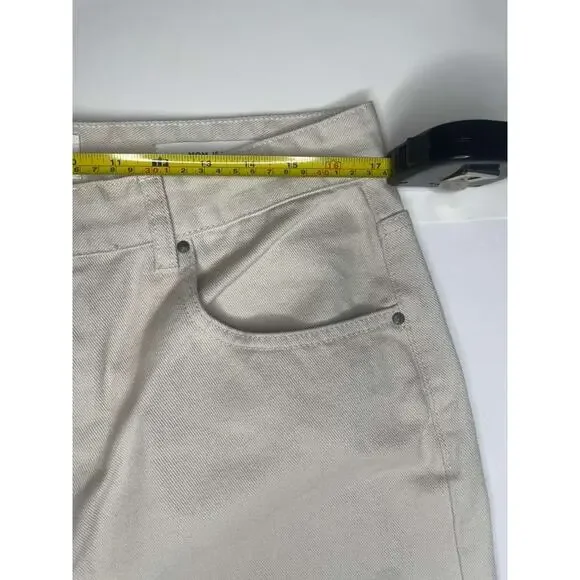 Cotton On Mom Jeans Soft Taupe High Waisted - Size 12 - Picture 5 of 9